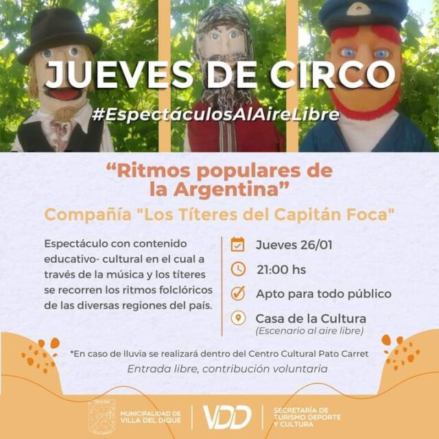 Jueves de circo en Villa del Dique