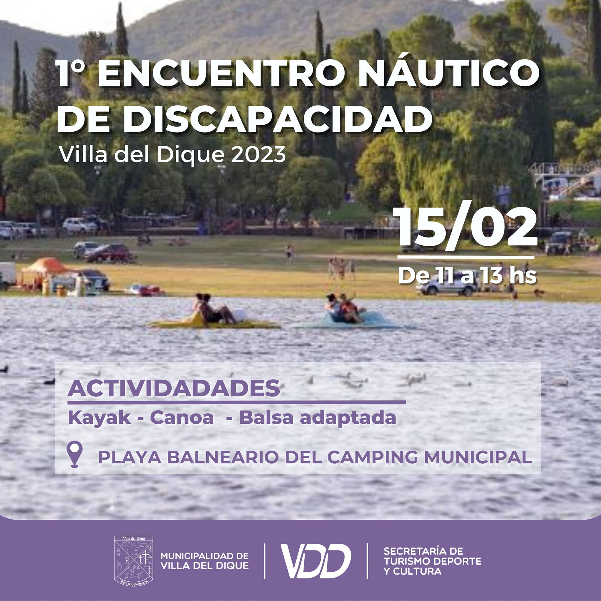 Villa del Dique realizará el 1º Encuentro Náutico de Discapacidad-La Ola Digital