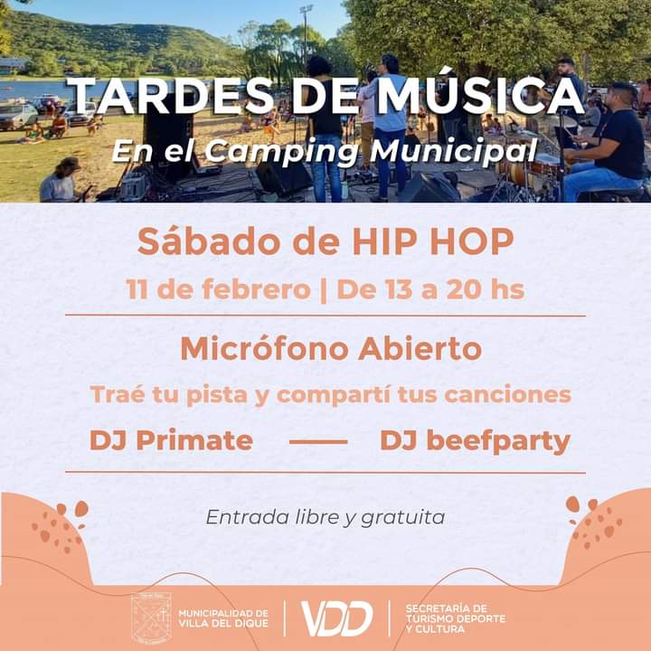 Villa del Dique: tarde de Hip Hop