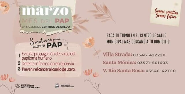 Mes del PAP en Santa Rosa