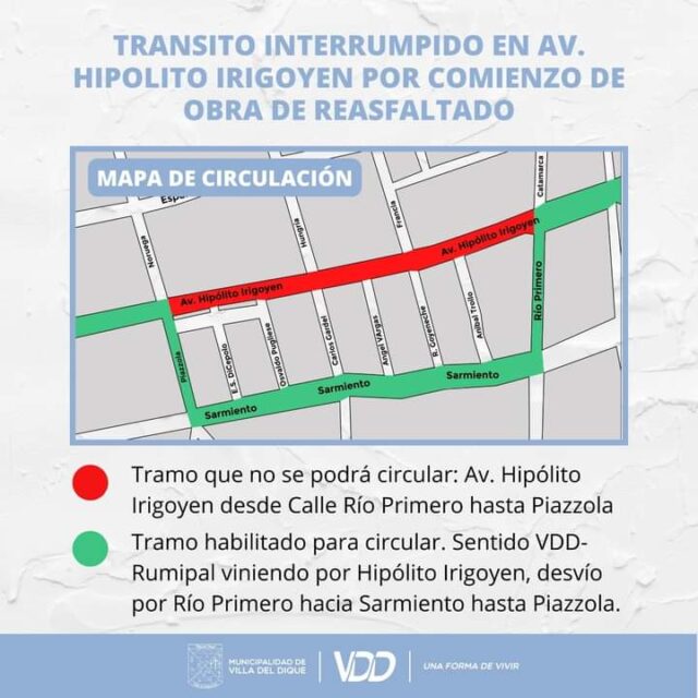 Nueva obra en marcha en Villa del Dique