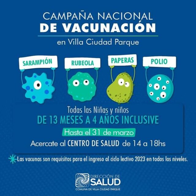 Campaña de vacunación en Villa Ciudad Parque