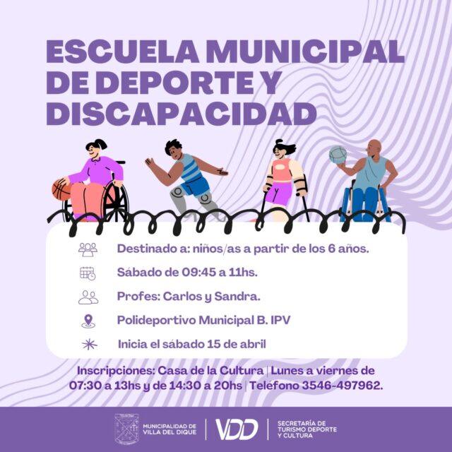 Villa del Dique abre una Escuela Municipal de Deporte para personas con Discapacidad-La Ola Digital