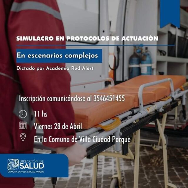 Villa Ciudad Parque: simulacro integral de emergencia y contingencias