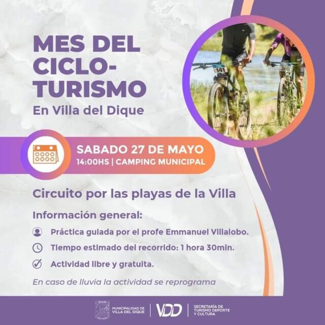 Mes del cicloturismo en Villa del Dique