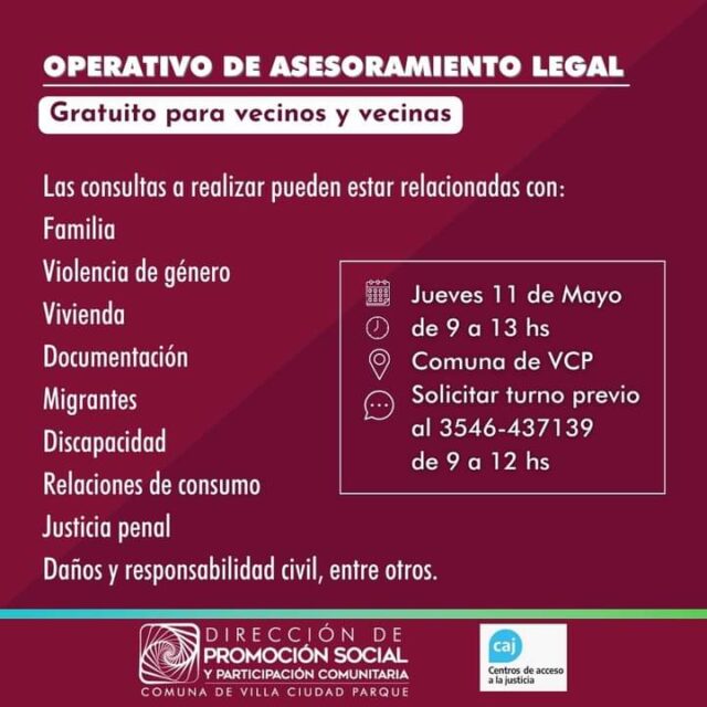 Villa Ciudad Parque: operativo de asesoramiento