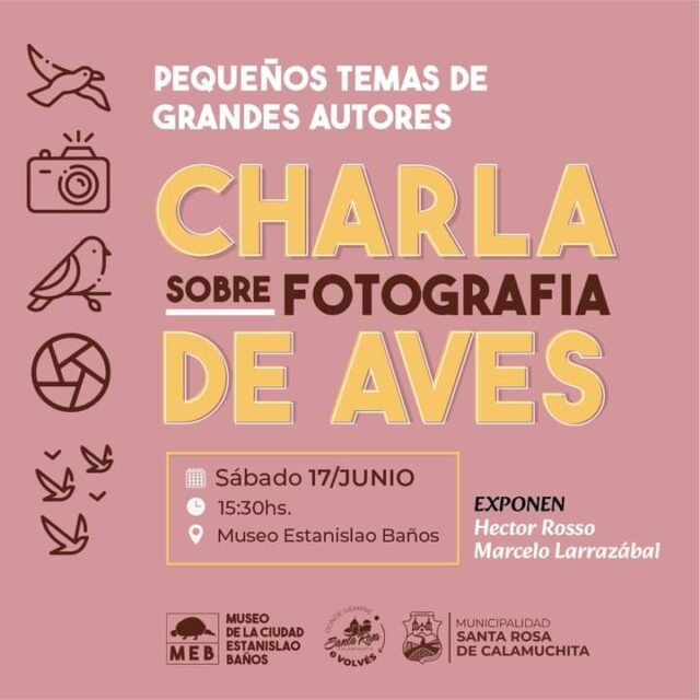 Charla de fotografía en Santa Rosa