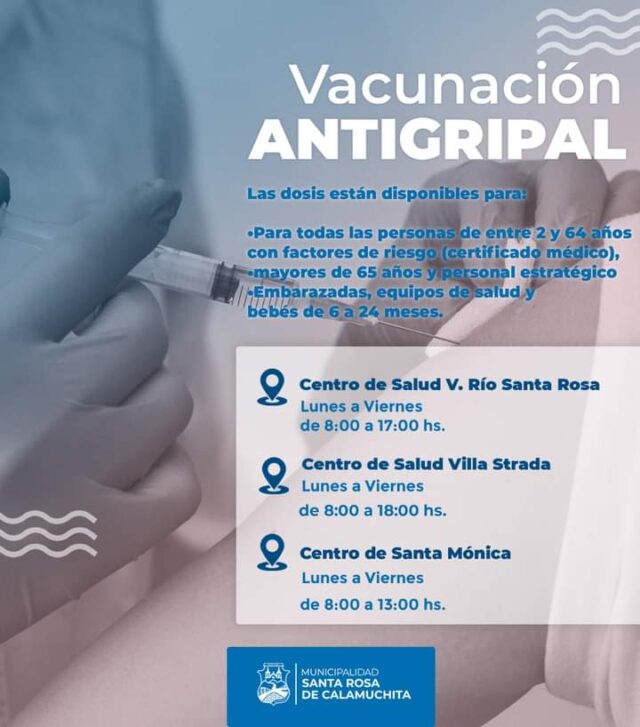 Campaña antigripal en Santa Rosa