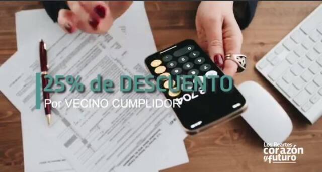 Los Reartes: descuento en impuestos