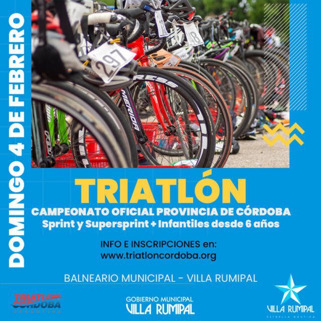 Villa Rumipal recibirá la 3º fecha del Campeonato Oficial de Triatlón-La Ola Digital