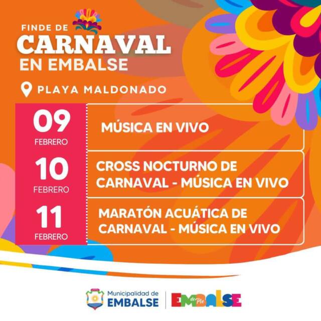 Hoy no habrá Carnaval en Embalse; el sábado y domingo sí-La Ola Digital
