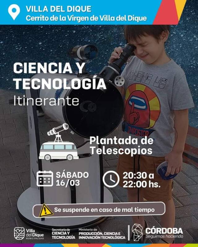 Planetario Móvil en Villa del Dique