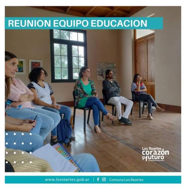 Los Reartes: reunion del equipo de educación