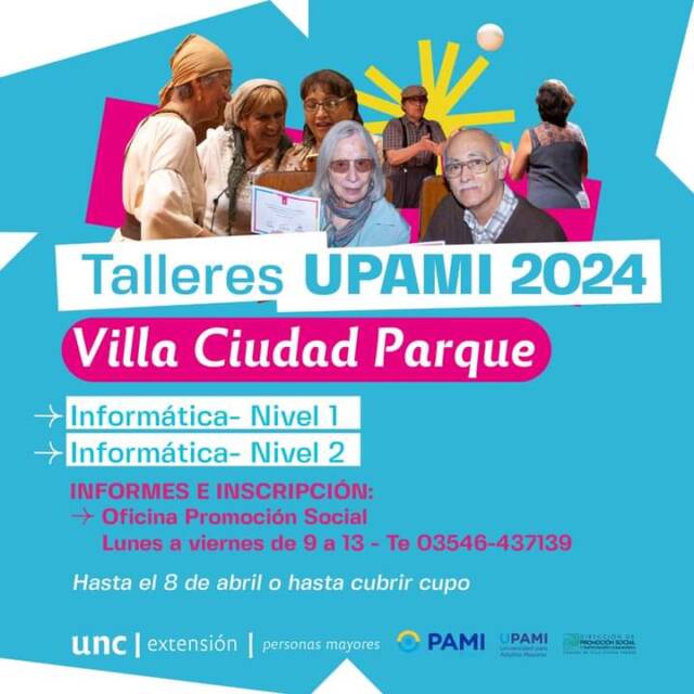 Villa Ciudad Parque: cursos de informática para adultos mayores