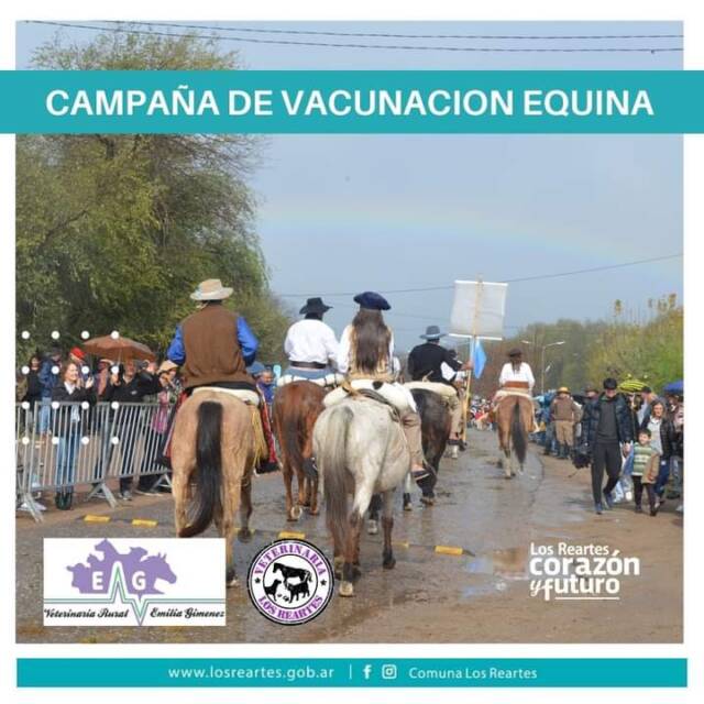 Los Rearte: Jornada de vacunación equina