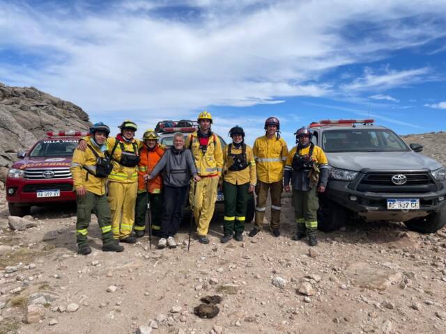 Bomberos se movilizaron hasta el Champaquí para rescatar a una persona-La Ola Digital