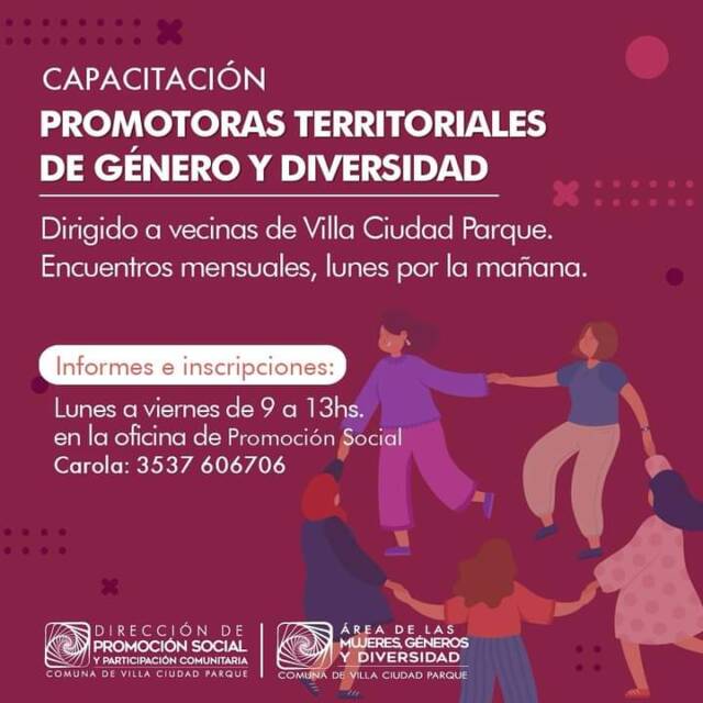 “Promotoras territoriales de género y diversidad” en VCP