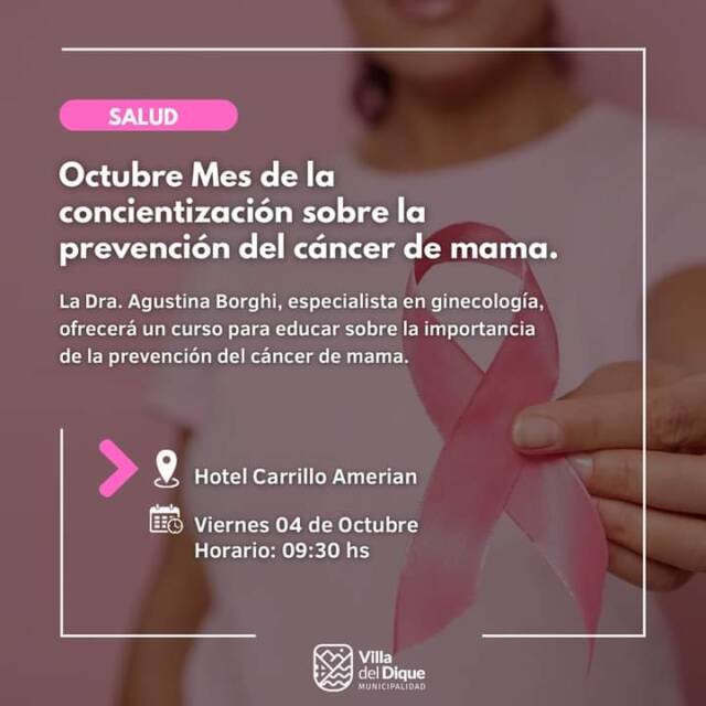 Villa del Dique y la concientización del cancer de mama