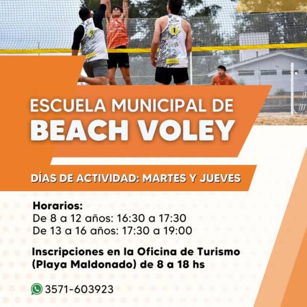 Escuela Municipal de Beach Volley en Embalse