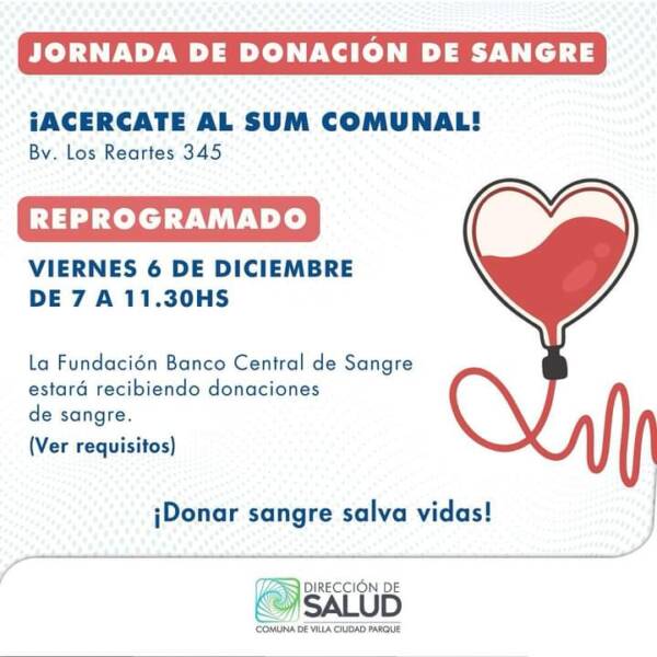 Campaña de donaciób de sangre en VCP