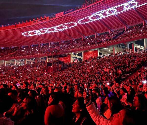 El Kempes fue sede de dos shows en simultaneo