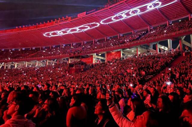 El Kempes fue sede de dos shows en simultaneo