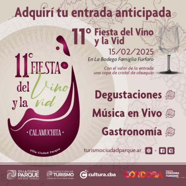 Se aproxima la 11º Fiesta del Vino y la Vid en Villa Ciudad Parque-La Ola Digital