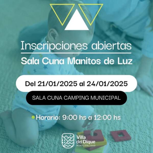 Villa del Dique: inscripciones a Sala Cuna