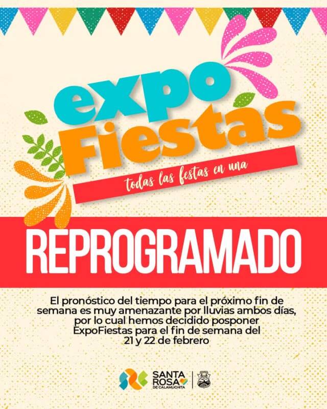 Santa Rosa: Expo Fiesta reprogramado