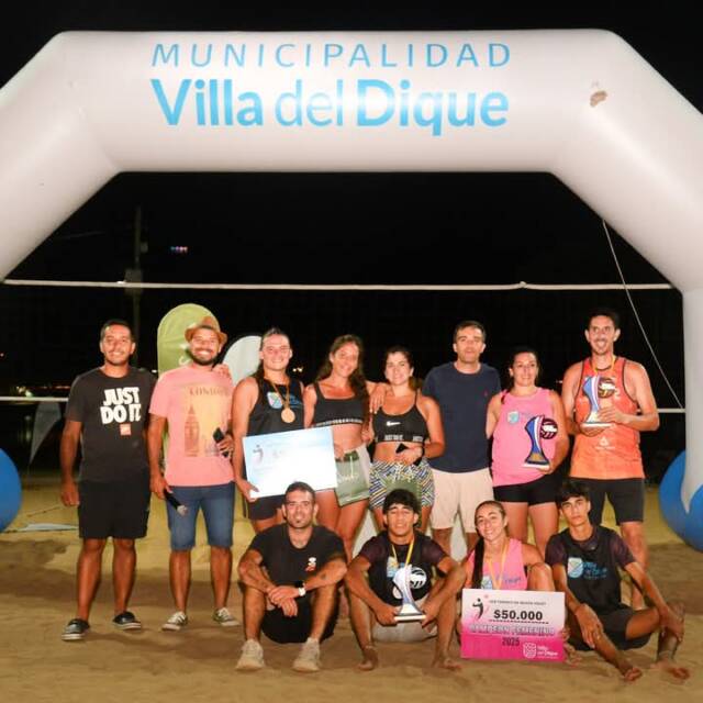 Finalizó el torneo de Beach Voley en Villa del Dique