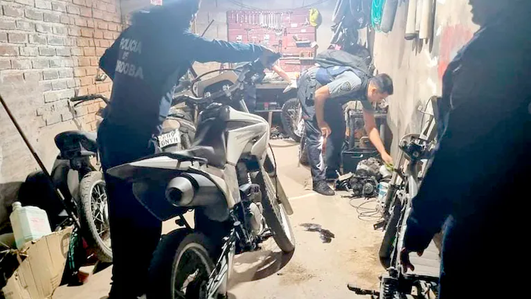 Cayó una banda que robaba motos en Córdoba