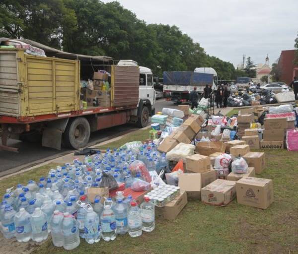 Córdoba por Bahía Blanca: más de 60 mil kilos de donaciones