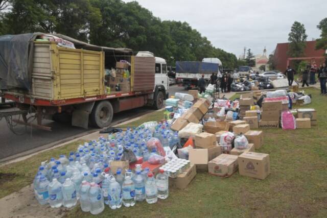 Córdoba por Bahía Blanca: más de 60 mil kilos de donaciones