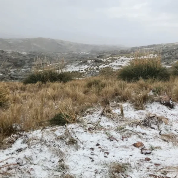 Primera nevada en las Altas Cumbres