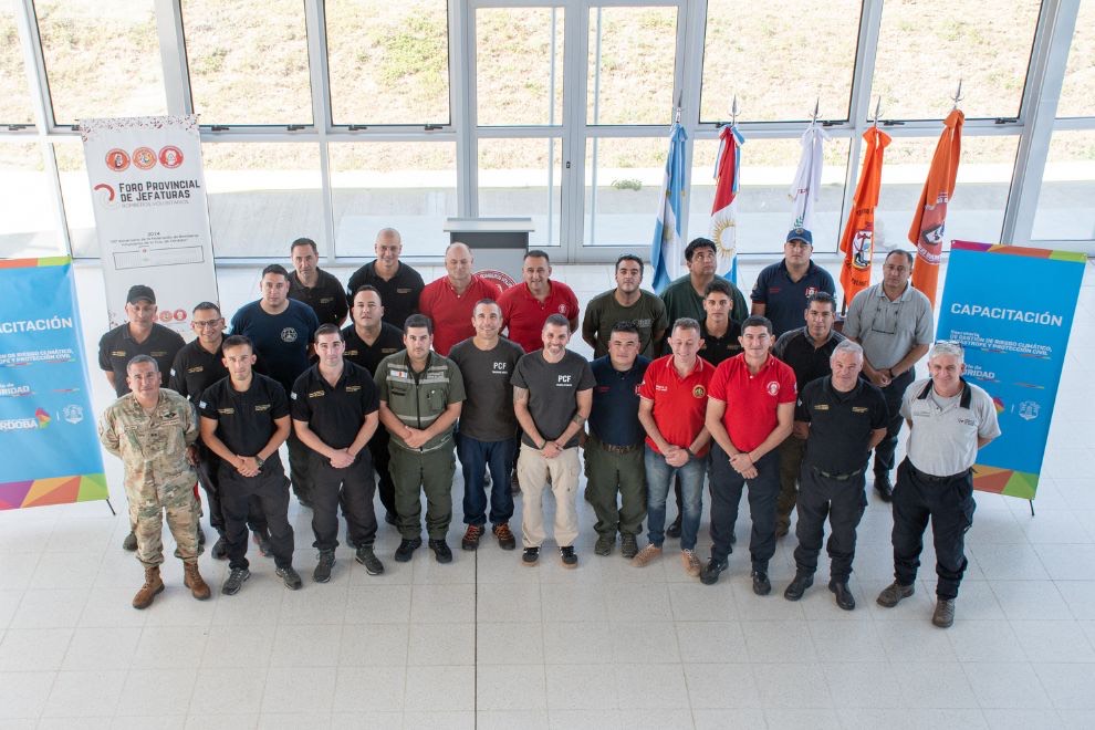 Córdoba recibió una capacitación internacional en Incendios forestales