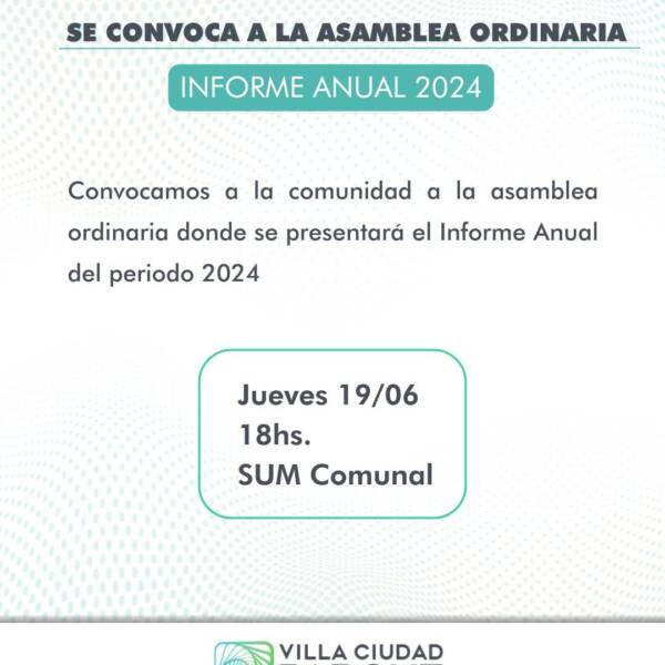 Asamblea ordinaria en VCP
