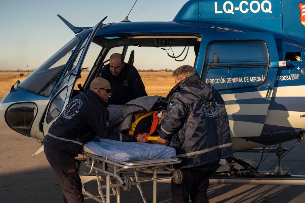 Rescate aéreo en el Cerro Champaquí