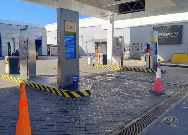 Esta suspendido el suministro de gas en estaciones de servicio