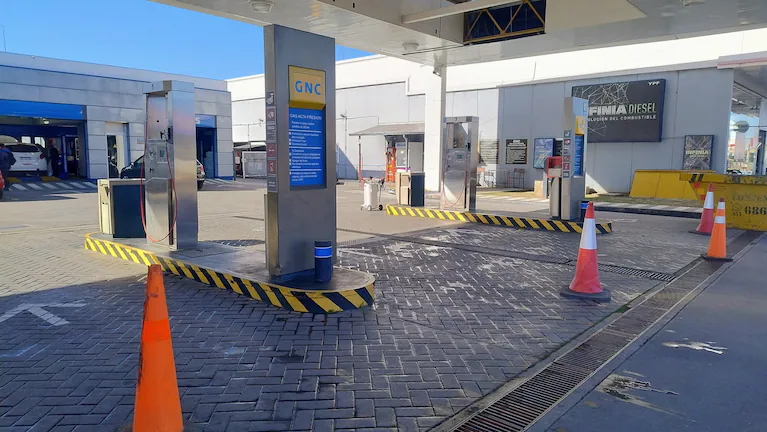 Esta suspendido el suministro de gas en estaciones de servicio