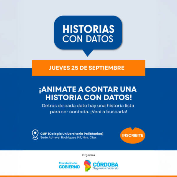 Inscripciones abiertas para la formación “Historias con datos”