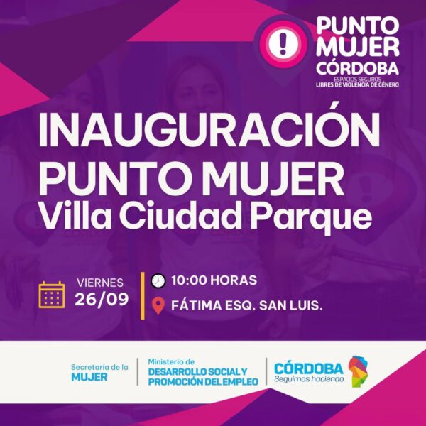 Este viernes se inaugura un Punto Mujer en Villa Ciudad Parque-La Ola Digital