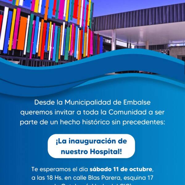 Embalse tendrá su hospital