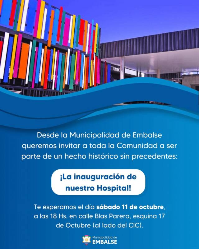 Embalse tendrá su hospital