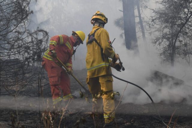 Sigue activo el incendio en la Quebrada del Condorito-La Ola Digital