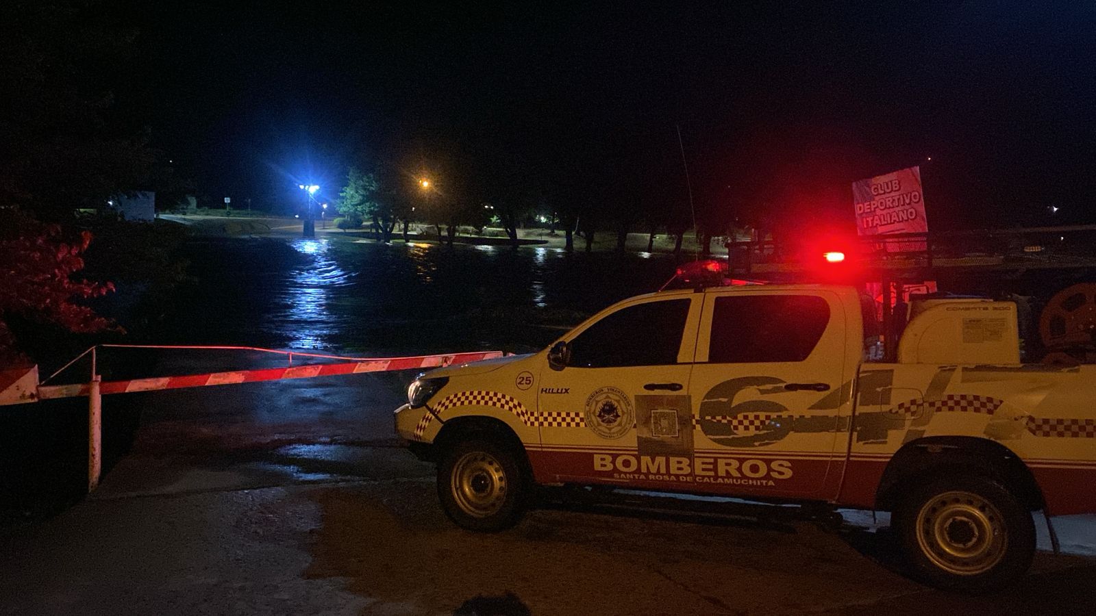 Agua caída en Calamuchita