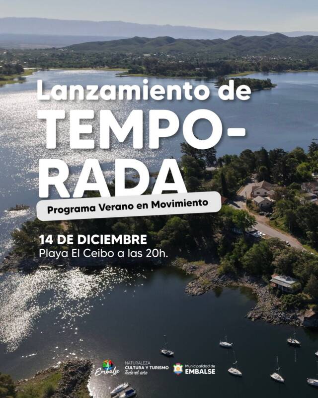 Agenda de actividades en Embalse