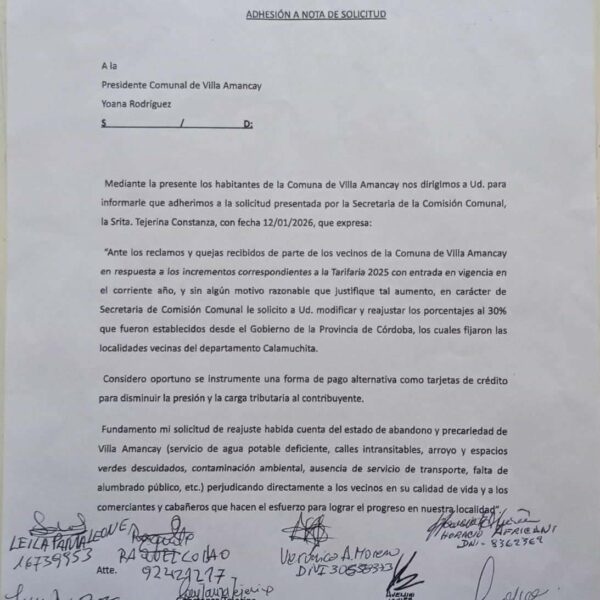Villa Amancay: vecinos piden un alto al «impuestazo»