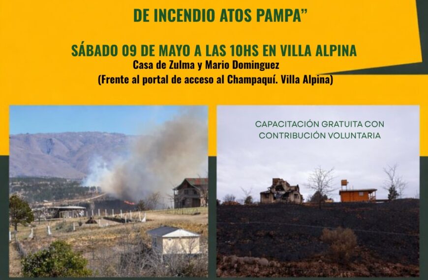 Villa Alpina será sede de una capacitación gratuita sobre prevención de incendios forestales y protección de viviendas-La Ola Digital
