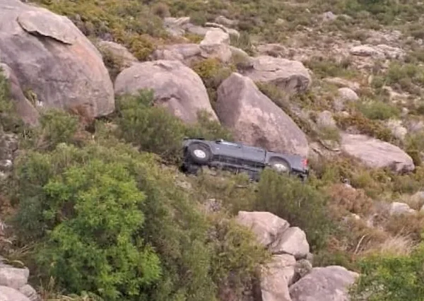 Altas Cumbres: cayó por un barranco de 50 metros