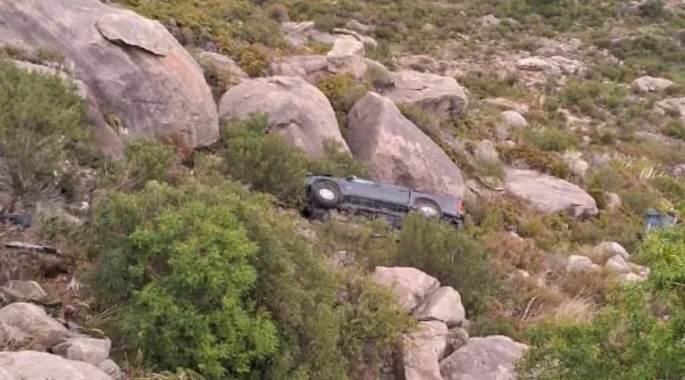 Altas Cumbres: cayó por un barranco de 50 metros
